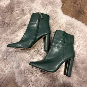 River Island Dark Green Heeled Boots